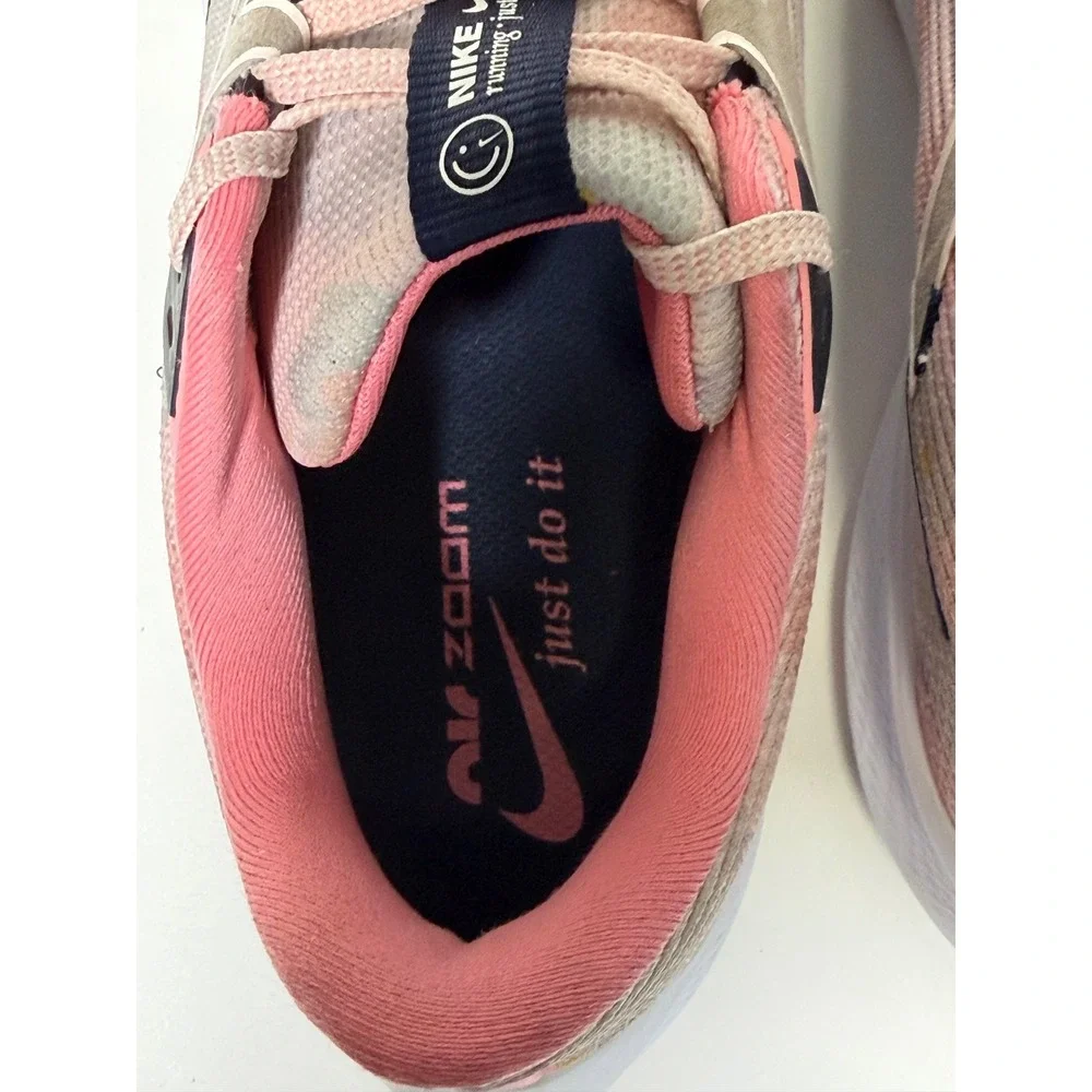 Nike Air Zoom Pegasus 40 Pink Floral Polka Dot Running Shoes Gorpcore Size 11
